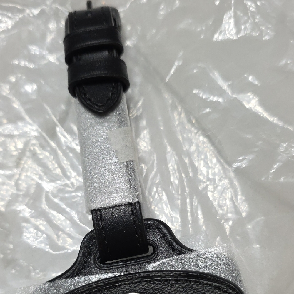 Coach Signature Black Luggage Tag - Picture 3 of 7